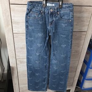 Love SoHo Embroidered Bow Blue Jeans